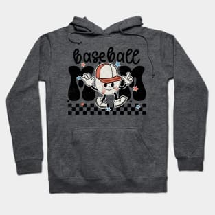 retro baseball mom Hoodie